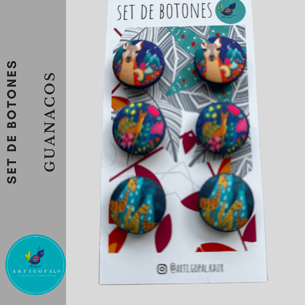 Set De Botones Guanacos